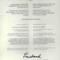 Commissioner for Affidavits 2